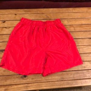 Red Swim shorts